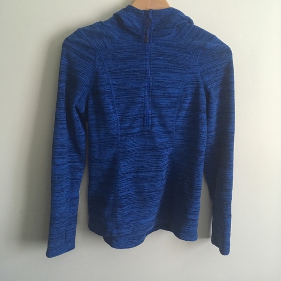 Zella Tops - Zella | Blue Fleece Popover Hoodie Small